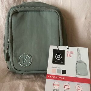 Rare Sage Green Aldi Sling Bag NWT